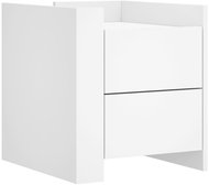 Shumee bedside table white 45 × 50 × 50 cm composite wood, 848283 - Night Stand
