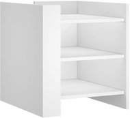Shumee noční stolek bílý 45 × 50 × 50 cm kompozitní dřevo, 848290 - Night Stand
