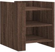 Shumee noční stolek hnědý dub 45 × 50 × 50 cm kompozitní dřevo, 848296 - Night Stand