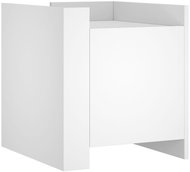 Shumee noční stolek bílý 45 × 50 × 50 cm kompozitní dřevo, 848297 - Night Stand
