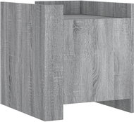 Shumee noční stolek šedý sonoma 45 × 50 × 50 cm kompozitní dřevo, 848302 - Night Stand
