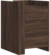 Shumee noční stolek hnědý dub 45 × 50 × 65 cm kompozitní dřevo - Night Stand