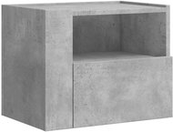 Shumee nástěnný noční stolek betonově šedý 45 × 30 × 35 cm, 848317 - Night Stand