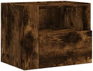 Shumee nástěnné noční stolky 2 ks, hnědý dub 45 × 30 × 35 cm - Night Stand