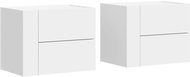 Shumee nástěnné noční stolky 2 ks, bílé 45 × 30 × 35 cm, 848326 - Night Stand