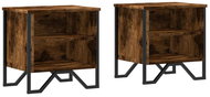 Shumee noční stolky kouřový dub 2 ks, 40 × 30 × 40 cm kompozitní dřevo - Night Stand