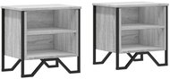 Shumee bedside tables sonoma grey 2 pcs, 40 × 30 × 40 cm composite wood - Night Stand