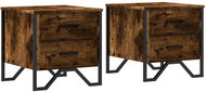 Shumee noční stolky 2 ks, kouřový dub 40 × 41 × 40 cm kompozitní dřevo - Night Stand