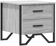 Shumee noční stolek šedý sonoma 40 × 41 × 40 cm kompozitní dřevo - Night Stand