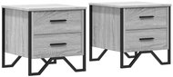 Shumee noční stolky 2 ks, šedé sonoma 40 × 41 × 40 cm kompozitní dřevo - Night Stand