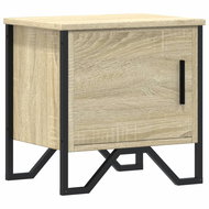 Shumee noční stolek dub sonoma 40 × 30 × 40 cm dřevotříska, 848516 - Night Stand