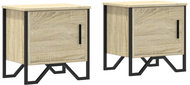 Shumee noční stolky 2 ks, dub sonoma 40 × 30 × 40 cm dřevotříska - Night Stand