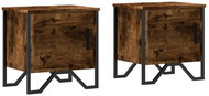 Shumee noční stolky 2 ks, kouřový dub 40 × 30 × 40 cm kompozitní dřevo, 848519 - Night Stand
