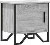 Shumee noční stolek šedý sonoma 40 × 30 × 40 cm kompozitní dřevo, 848520 - Night Stand