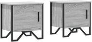 Shumee noční stolky 2 ks, šedé sonoma 40 × 30 × 40 cm kompozitní dřevo - Night Stand