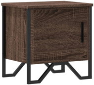 Shumee noční stolek hnědý dub 40 × 30 × 40 cm dřevotříska, 848522 - Night Stand