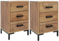 Shumee noční stolky 2 ks, 40 × 30 × 55 cm, masivní borové dřevo - Night Stand