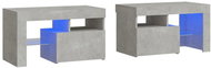 Shumee noční stolky 2 ks, s LED osvětlením betonově šedé 70 × 36,5 × 40 cm - Night Stand