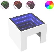 Shumee noční stolek s Infinity LED bílý 40 × 40 × 30 cm, 3284070 - Night Stand