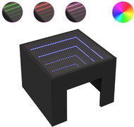 Shumee noční stolek s Infinity LED černý 40 × 40 × 30 cm - Night Stand