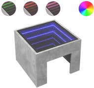 Shumee noční stolek s Infinity LED betonově šedý 40 × 40 × 30 cm - Night Stand