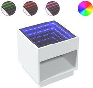 Shumee noční stolek s Infinity LED bílý 50 × 50 × 50 cm - Night Stand