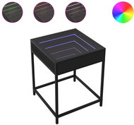 Shumee noční stolek s Infinity LED černý 40 × 40 × 51 cm, 3284091 - Night Stand