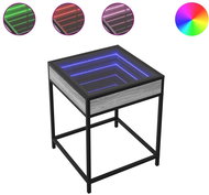 Shumee noční stolek s Infinity LED šedý sonoma 40 × 40 × 51 cm, 3284094 - Night Stand
