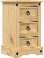 Shumee noční stolek Corona 35 × 32,5 × 58 cm, masivní borové dřevo, 4005653 - Night Stand