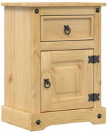 Shumee noční stolek Corona 45 × 35 × 64 cm, masivní borové dřevo - Night Stand