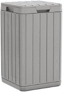 Shumee Venkovní odpadkový koš 38 × 38 × 65 cm PP šedý  - Odpadkový koš