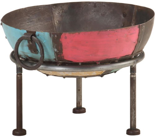 SHUMEE Pestrobarevná rustikální mísa na oheň průměr 40 cm železo - Fireplace - Main image