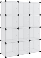 Shumee úložný organizér s 12 kostkami s dvířky průhledný PP - Wardrobe Organiser