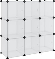 Shumee úložný organizér s 9 kostkami s dvířky průhledný PP - Wardrobe Organiser