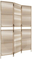 Shumee Dělicí stěna polyratan, 3 panely, béžová  - Room Divider