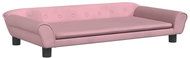 Shumee Dog bed pink 100 × 50 × 21 cm velvet - Pet Bed