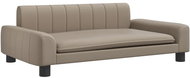 Shumee Sofa for dogs cappuccino 90 × 53 × 30 cm faux leather - Pet Bed