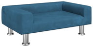 Shumee Dog bed blue 70 × 45 × 26,5 cm velvet - Pet Bed