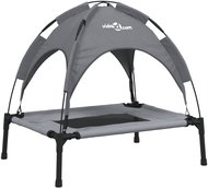 Shumee Dog bed with canopy anthracite oxford fabric and steel - Pet Bed