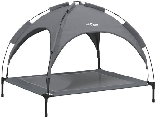 Shumee Dog bed with canopy anthracite, oxford fabric and steel - Pet Bed - Main image