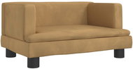 Shumee Dog bed brown 60 × 40 × 30 cm velvet - Pet Bed