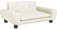Shumee Dog bed cream 70 × 45 × 33 cm velvet - Pet Bed
