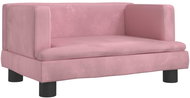 Shumee Dog bed pink 60 × 40 × 30 cm velvet - Pet Bed
