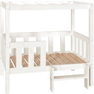 Shumee Dog bed white 95,5 × 73,5 × 90 cm solid pine - Pet Bed