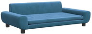 Shumee Dog bed blue 100 × 54 × 33 cm velvet - Pet Bed