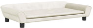 Shumee Dog bed cream 100 × 50 × 21 cm velvet - Pet Bed