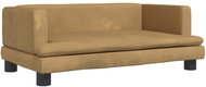 Shumee Dog bed brown 80 × 45 × 30 cm velvet - Pet Bed