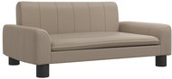 Shumee Sofa for dogs cappuccino 70 × 45 × 30 cm artificial leather - Pet Bed