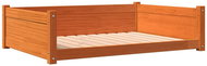 Shumee Dog bed wax brown 105,5 × 75,5 × 28 cm solid pine - Pet Bed