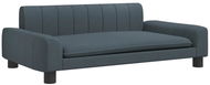 Shumee Pohovka pro psy tmavě šedá 90 × 53 × 30 cm textil - Pelíšek